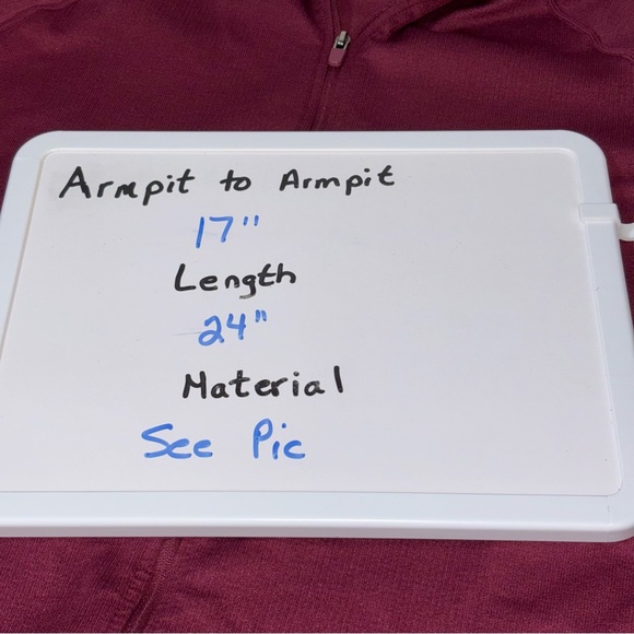 Fabletics Jacket Girl’s Large Maroon Zip Up Lightweight - Picture 4 of 8